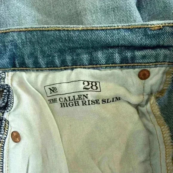 POLO Ralph Lauren The Callen High Rise Slim Fit Jeans Raw Hem Womens Size 28 - Picture 9 of 11